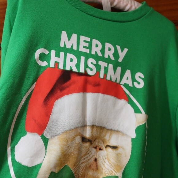 Mad Engine “Gift in the Litter Box” Grumpy Cat Ugly Christmas Sweatshirt XXL - Picture 7 of 13